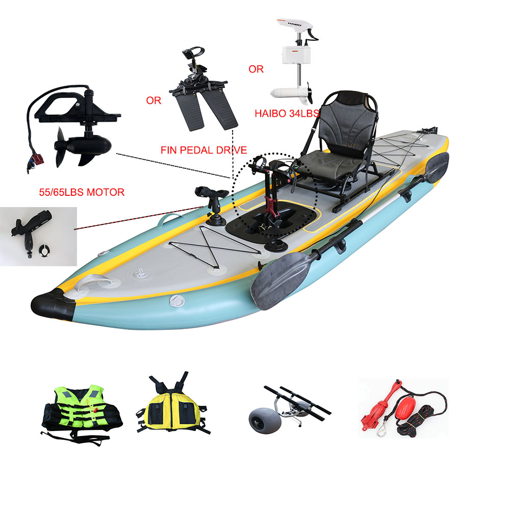 Składany, dmuchany kajak wędka – Fishing Kayak Sit On Top recenzja i cena