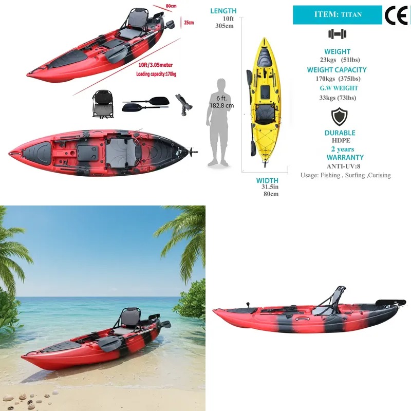 Kajak wędkarski jednoosobowy 3 – Fishing Kayak Paddle recenzja i cena